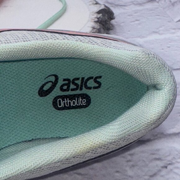 Asics Gel Contend 4 Running Shoes Womens 11D T767Q Aqua Blue Peach Silver - Picture 10 of 10